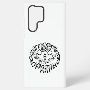 Coque Samsung Galaxy Chouette Tribale Noir et Blanc