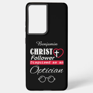 Coque Samsung Galaxy Christ Follower déguisé en chrétien optimiste