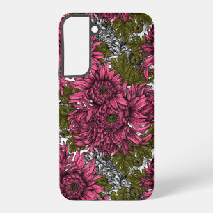 Coque Samsung Galaxy Chrysanthème rose