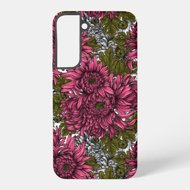 Coque Samsung Galaxy Chrysanthème rose (Verso)