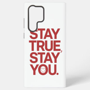 Coque Samsung Galaxy Citation d'amour de soi Restez vrai Restez vous