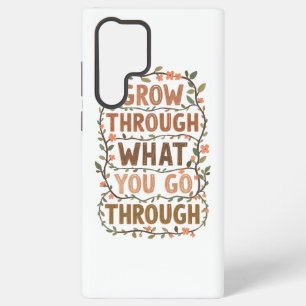 Coque Samsung Galaxy Citation de croissance botanique inspirante