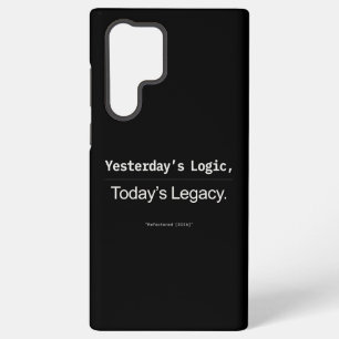 Coque Samsung Galaxy Citation de développeur Héritage d'hier Logique d'