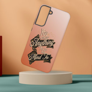 Coque Samsung Galaxy Citation You Can Do Anything Terre Cuite Rose