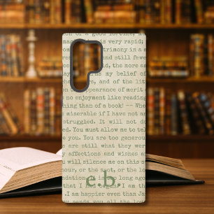 Coque Samsung Galaxy Citations de fierté et de préjugés Personnalisées