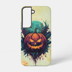 Coque Samsung Galaxy Citrouille éffrayant en Pleine lune