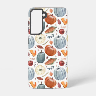 Coque Samsung Galaxy Citrouilles d'automne et feuilles d'automne Motif