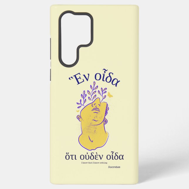 Coque Samsung Galaxy Classiques Grecs Citations Philosophes Socrate  (Verso)