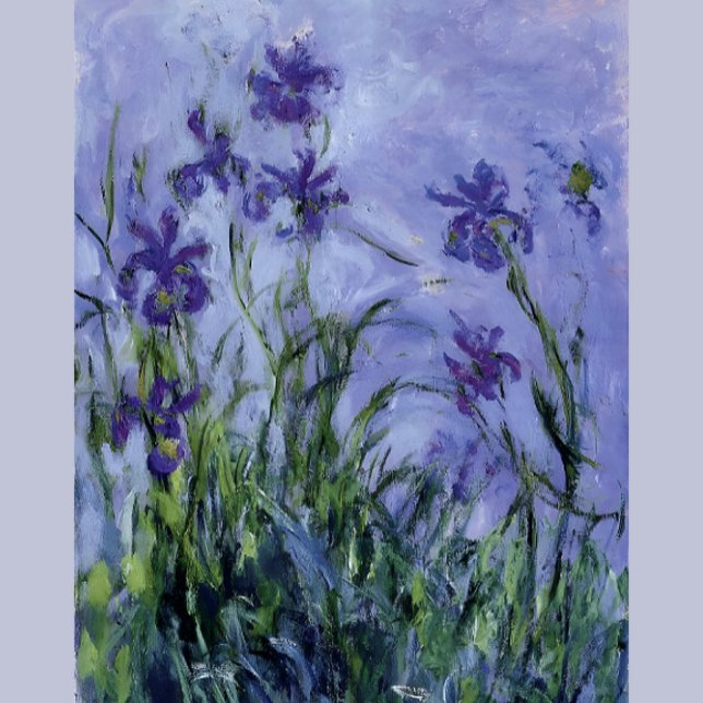Coque Samsung Galaxy Claude Monet Iris lilas 1914 Art Impressionniste (Créateur téléchargé)