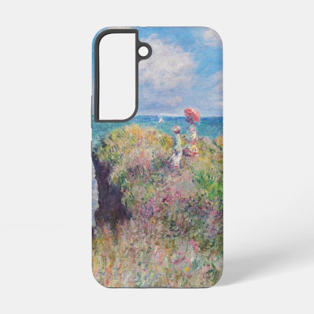 Coque Samsung Galaxy Claude Monet - Promenade Cliff à Pourville (Verso)