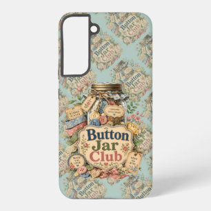 Coque Samsung Galaxy Club de jarre à boutons Cottagecore Collage de cou