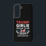 Coque Samsung Galaxy Club Social Coquette Trump Fille Ruban Élection<br><div class="desc">Club Social Coquette Trump Fille Ruban Drapeau Élection Vote 2024 Rendre l'Amérique Grande à Nouveau</div>