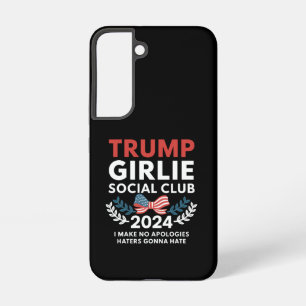 Coque Samsung Galaxy Club Social Coquette Trump Fille Ruban Élection 