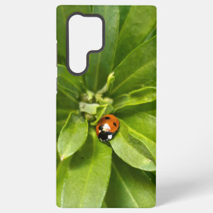 Coque Samsung Galaxy Coccinelle sur fleurs