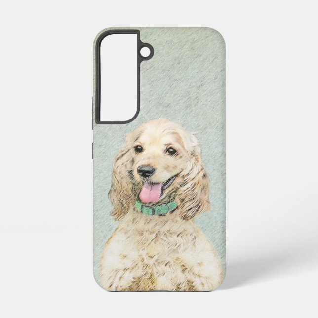 Coque Samsung Galaxy Cocker Spaniel Buff Peinture - Art Chien original (Verso)