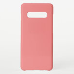 Coque Samsung Galaxy S10  Code hexadécimal de corail clair F08080<br><div class="desc">Code hexadécimal de corail clair F08080 tendance couleur pour la vie unicolore rose doux</div>