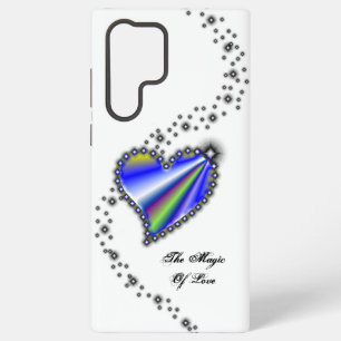 Coque Samsung Galaxy Cœur Arc-en-ciel avec Étoiles, La Magie de l'Amour