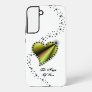 Coque Samsung Galaxy Cœur arc-en-ciel avec étoiles, La magie de l'amour