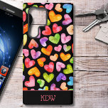 Coque Samsung Galaxy Coeurs colorés<br><div class="desc">Présentant ce boîtier de téléphone portable Samsung personnalisé,  orné d'un délicieux ensemble de coeurs colorés,  ajoutant une touche de vibrations et de joie à votre vie quotidienne!</div>