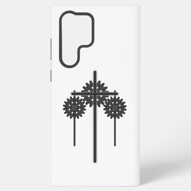 Coque Samsung Galaxy Cogs and crosses Samsung phone case (Verso)