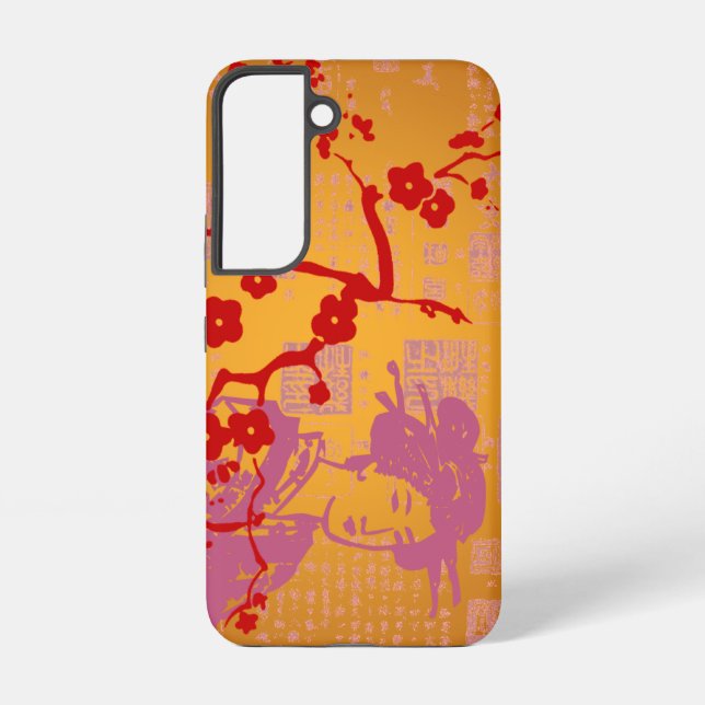 Coque Samsung Galaxy Collage asiatique vintage (Verso)
