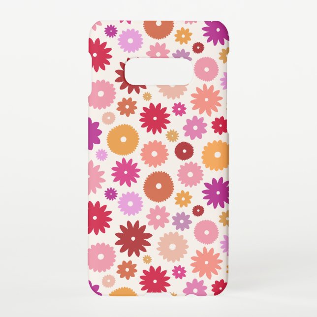 Coque Samsung Galaxy Colorful Blooms Pattern (Dos)