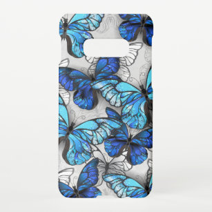 Coque Samsung Galaxy S10E Composition des White and Blue Butterflies