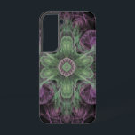 Coque Samsung Galaxy Conception Abstraite fractale violet et verte<br><div class="desc">Conception Abstraite moderne de violet fractal et vert par Travis L. Lagasse de Flowstone Graphics.</div>