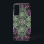 Coque Samsung Galaxy Conception Abstraite fractale violet et verte<br><div class="desc">Conception Abstraite moderne de violet fractal et vert par Travis L. Lagasse de Flowstone Graphics.</div>