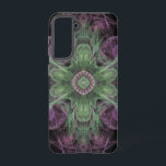 Coque Samsung Galaxy Conception Abstraite fractale violet et verte<br><div class="desc">Conception Abstraite moderne de violet fractal et vert par Travis L. Lagasse de Flowstone Graphics.</div>