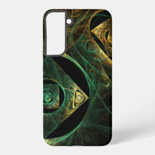 Coque Samsung Galaxy Conception d'art fractal abstrait de vibrations ma