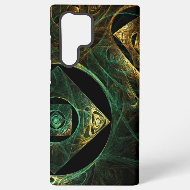 Coque Samsung Galaxy Conception d'art fractal abstrait de vibrations ma (Verso)