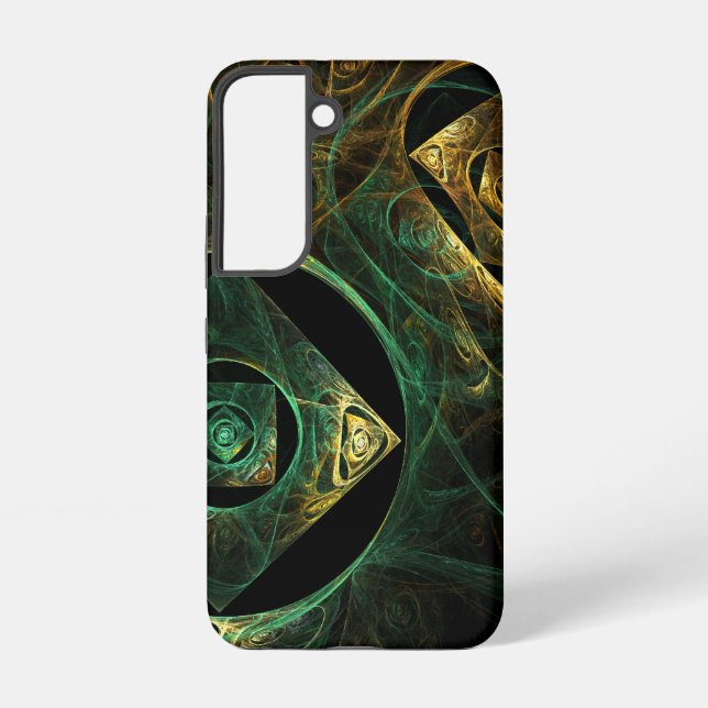 Coque Samsung Galaxy Conception d'art fractal abstrait de vibrations ma (Verso)