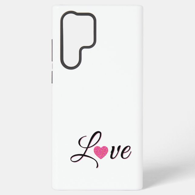 Coque Samsung Galaxy Conception de cœur pointillé minimal (Verso)