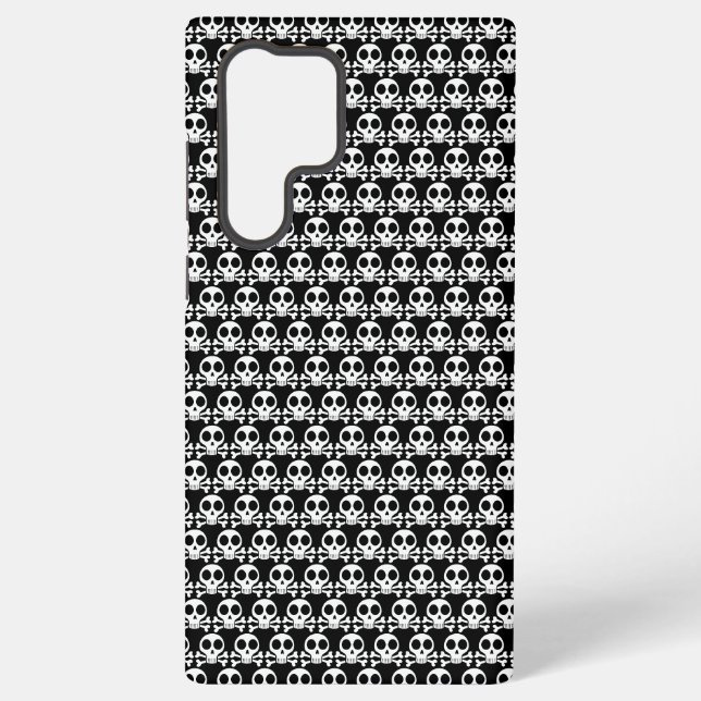 Coque Samsung Galaxy Conception de crâne de pirate (Verso)