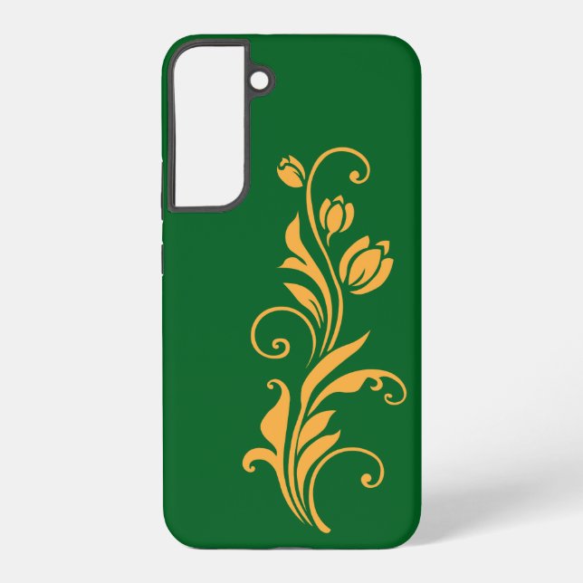 Coque Samsung Galaxy Conception de fleurs florales ornementales  (Verso)