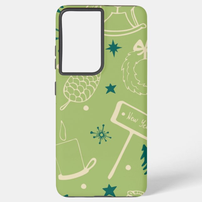 Coque Samsung Galaxy Conception de l'ange Boule Coupe de Noël Décembre (Verso)