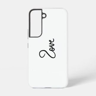 Coque Samsung Galaxy Conception de typographie de mot "amour" minimalis
