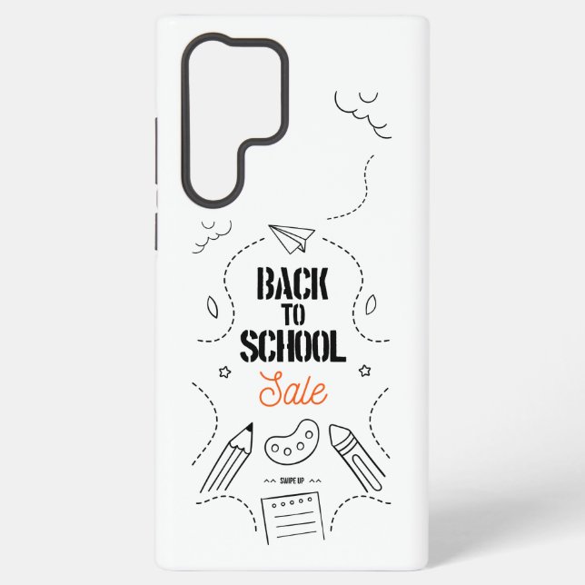 Coque Samsung Galaxy Conception de typographie de rentrée scolaire (Verso)