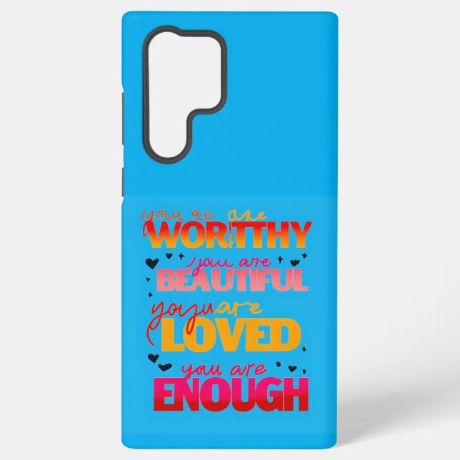 Coque Samsung Galaxy Conception de typographie motivationnelle (Verso)