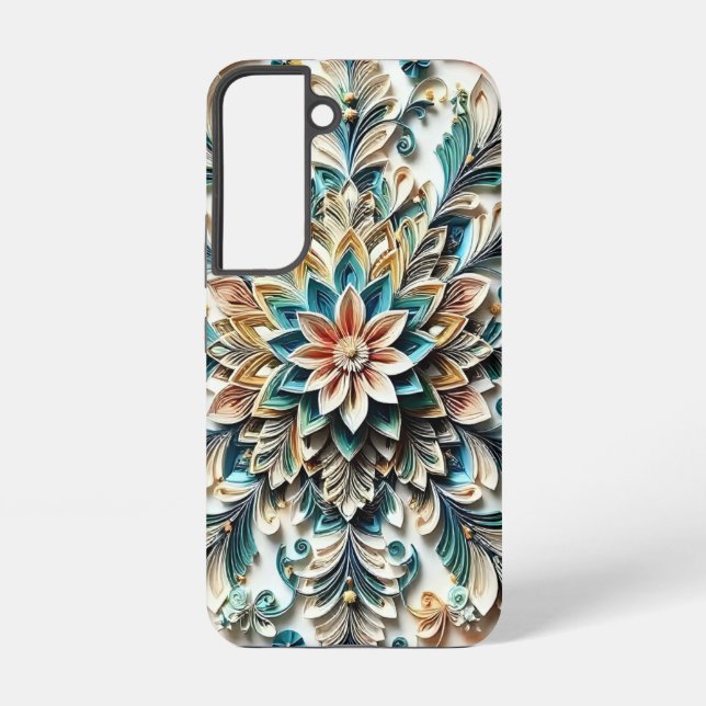 Coque Samsung Galaxy Conception florale 3D (Verso)
