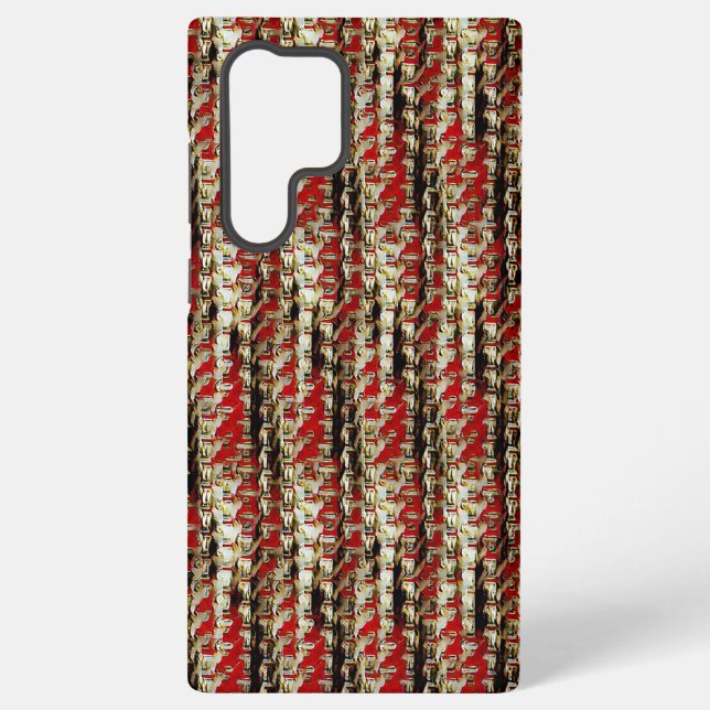 Coque Samsung Galaxy Conception moderne abstraite de motif numérique 12 (Verso)