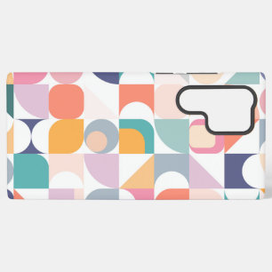 Coque Samsung Galaxy Conceptions de carrés pastel dans le style Bauhaus