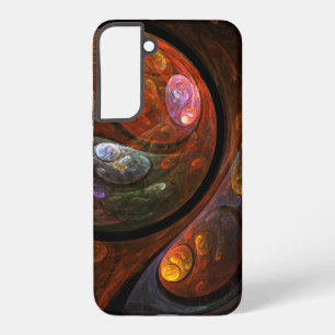 Coque Samsung Galaxy Connexion fluide Art abstrait cosmique moderne