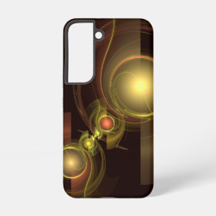 Coque Samsung Galaxy Connexion Intime Énergie Dorée Art Abstrait