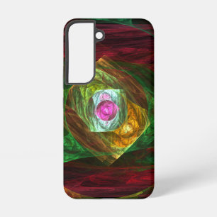 Coque Samsung Galaxy Connexions Dynamiques Art Fractal Abstrait Lumineu