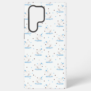 Coque Samsung Galaxy Conte de fée du lac Swan enchanté Swan couronné