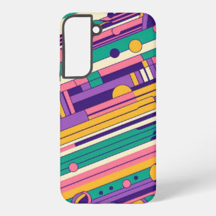 Coque Samsung Galaxy Cool, design rétro coloré des années 80/90