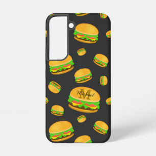 Coque Samsung Galaxy Cool et amusant yummy burger motif Monogramme