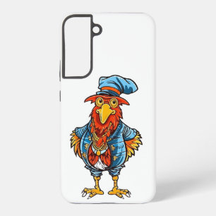 Coque Samsung Galaxy Coq de dessin animé drôle et autoritaire